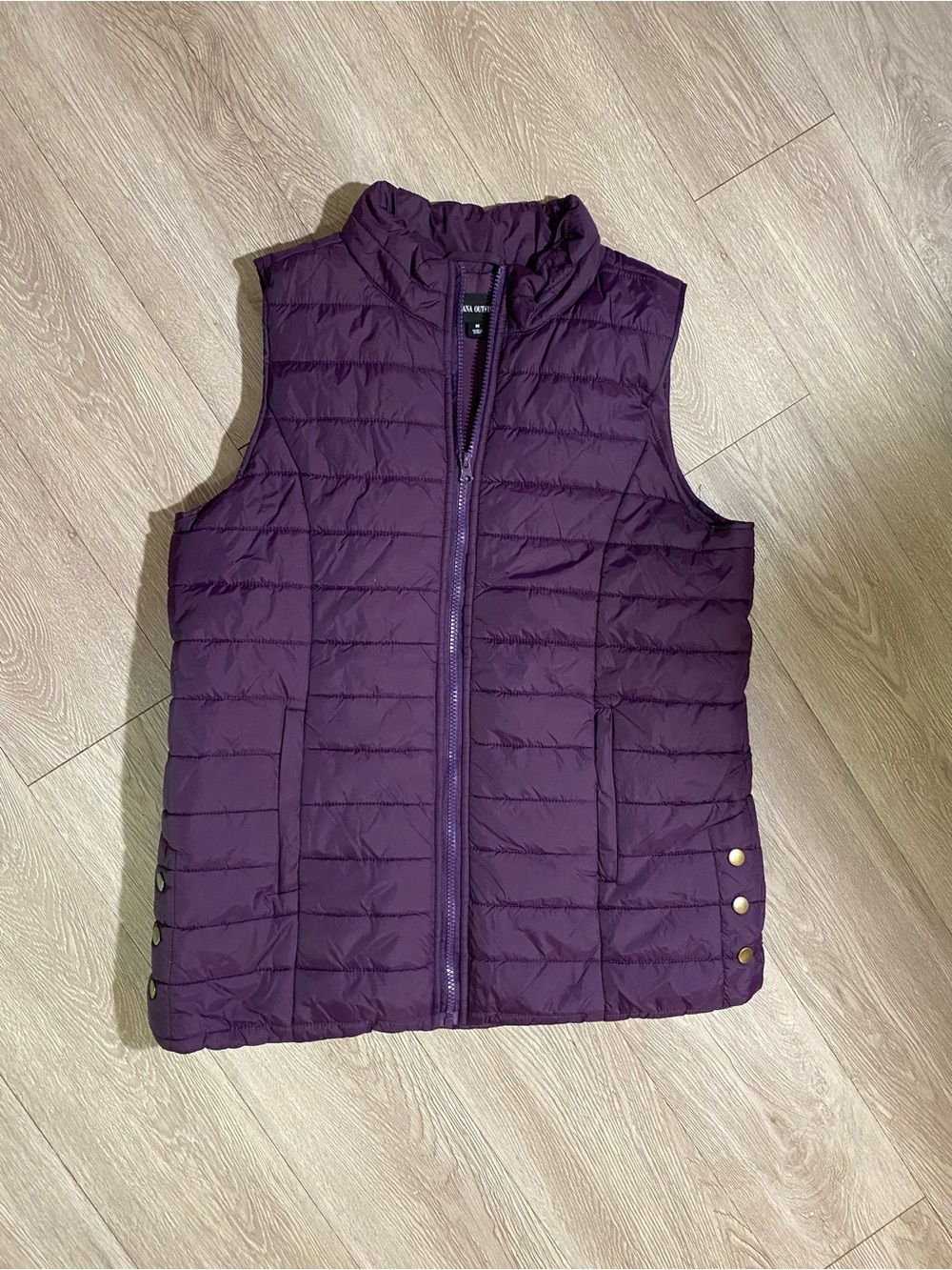 💜3/$25💜 Zena Outfitters Plum/Purple Insulated Puffer Vest Size Medium
